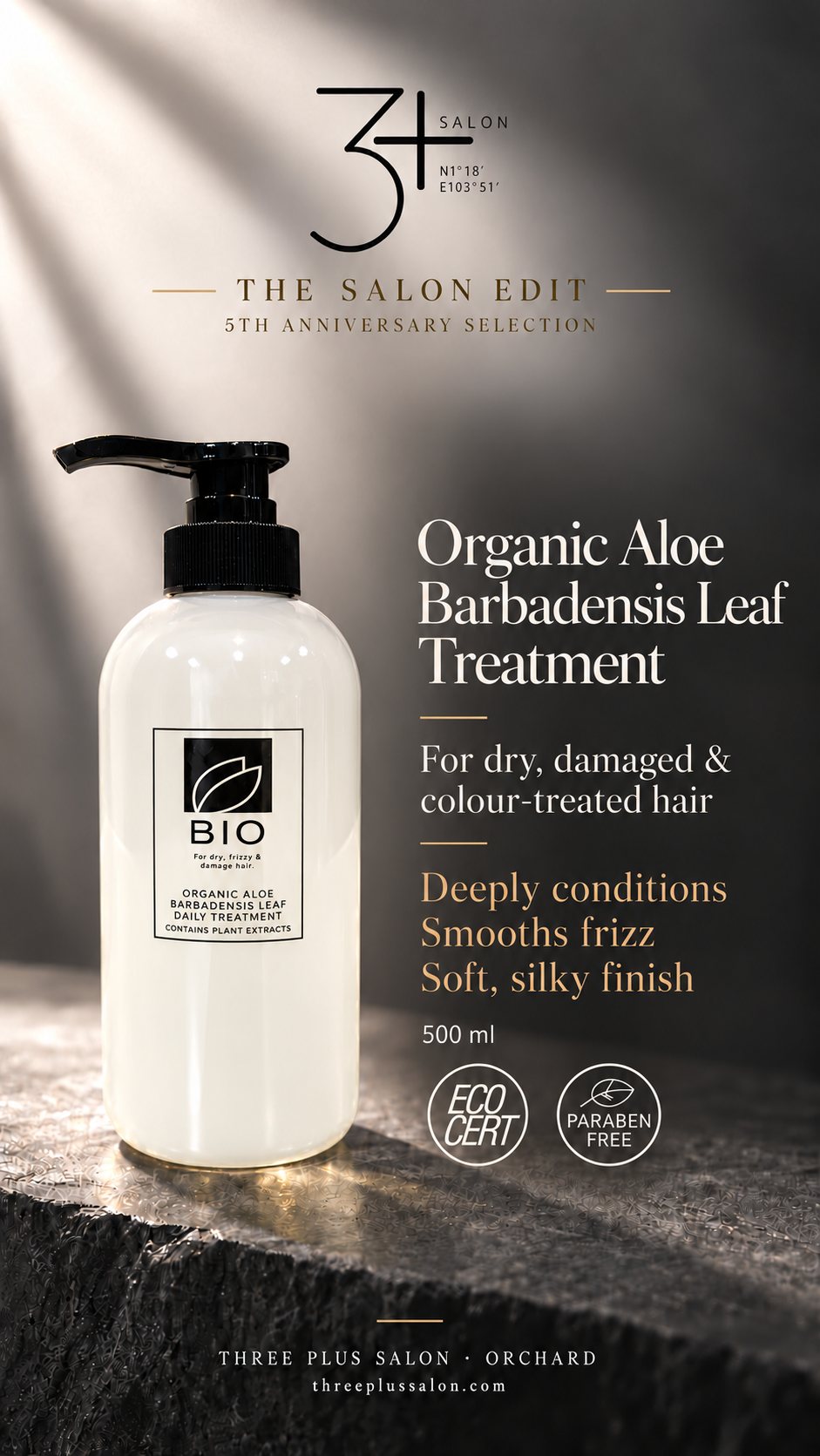 Organic Aloe Barbadensis Leaf Treatment, 500 ml · 有机芦荟叶护发素