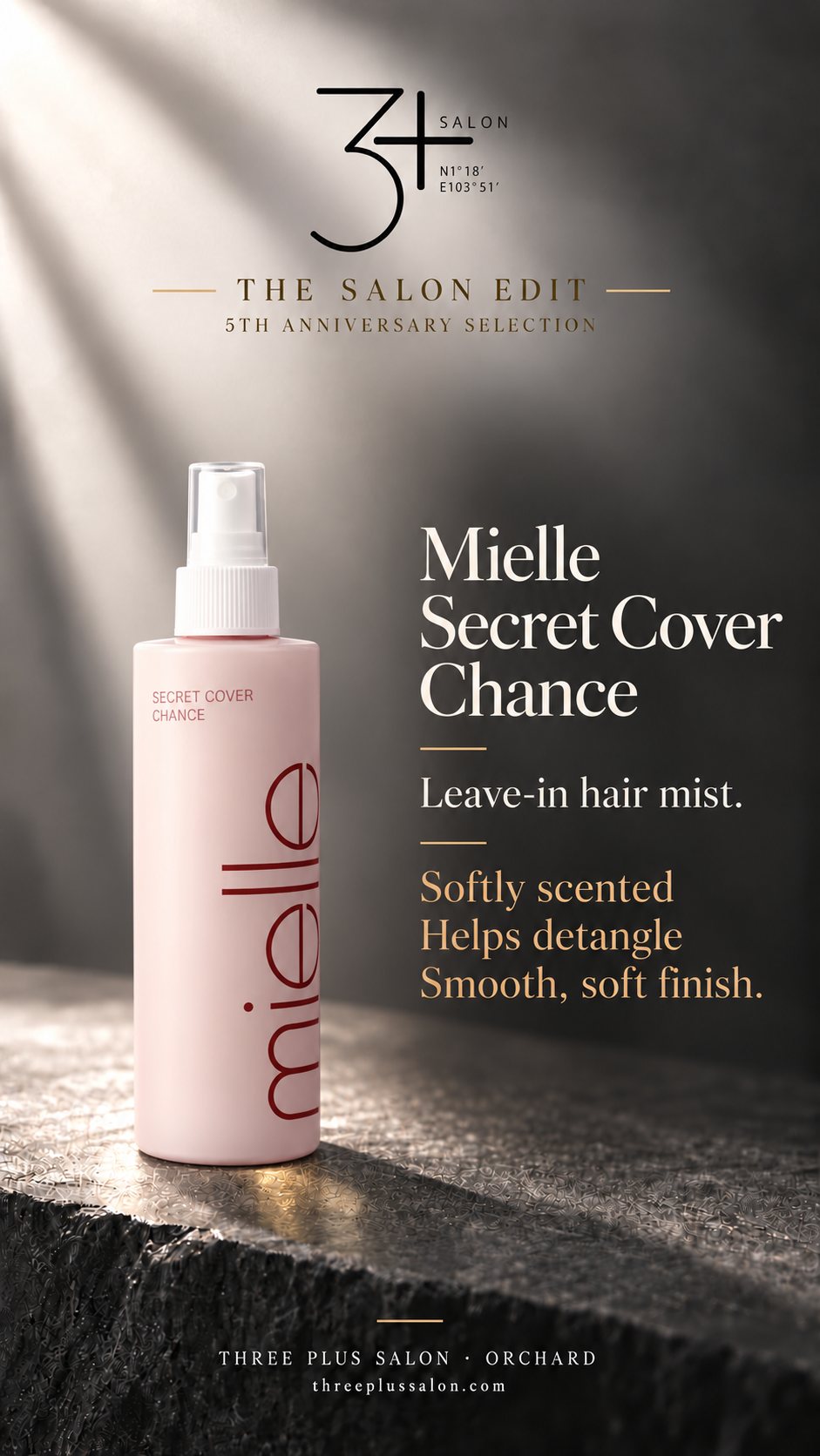 Mielle Secret Cover Chance, leave-in hair mist · Mielle 免洗护发喷雾