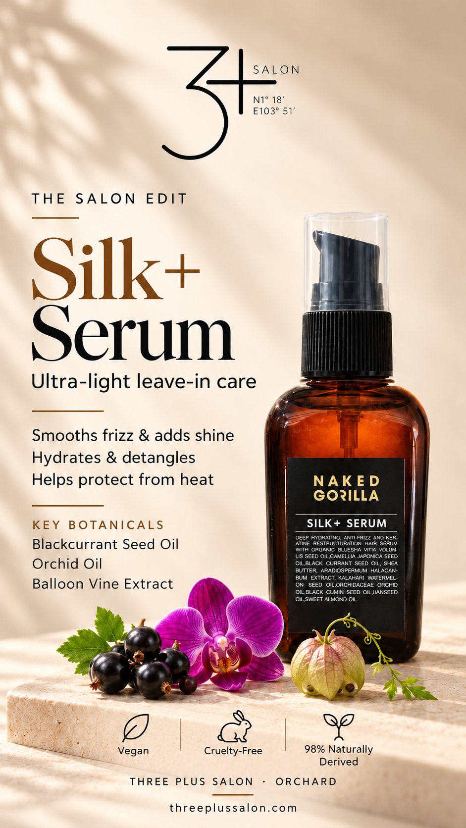 Silk+ Serum · Silk+ 丝滑精华